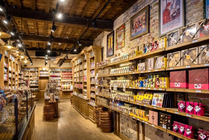 View of a vintage grocery store