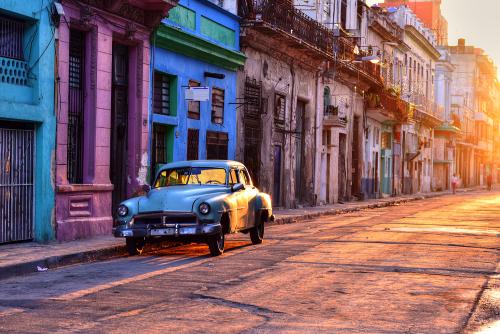 A classic car in Cuba