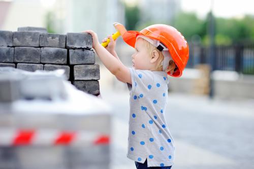 Child as a construction worker